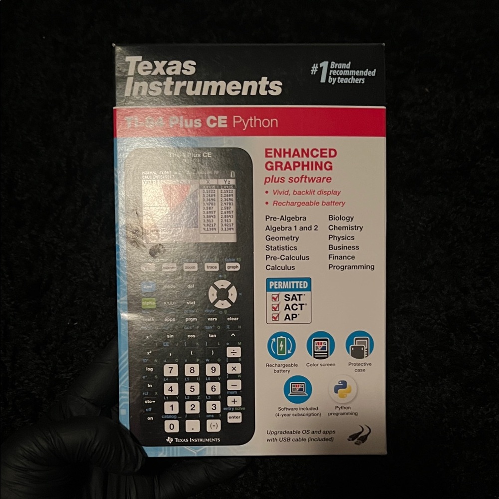 Texas Instruments TI-84 Plus CE Python in Black and White